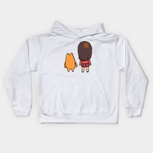 I draw chibi osaka and chiyo chan's dad (back ver.) / azumanga daioh Kids Hoodie